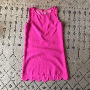 Hot Pink Scalloped Dress